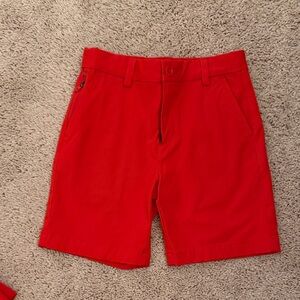 Vineyard Vines Boys Performance Shorts in Bright Red